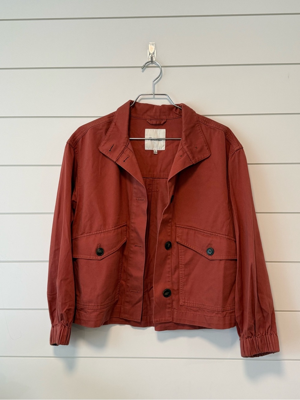 Madewell Women's Rust Button-Front Utility Jacket Like New